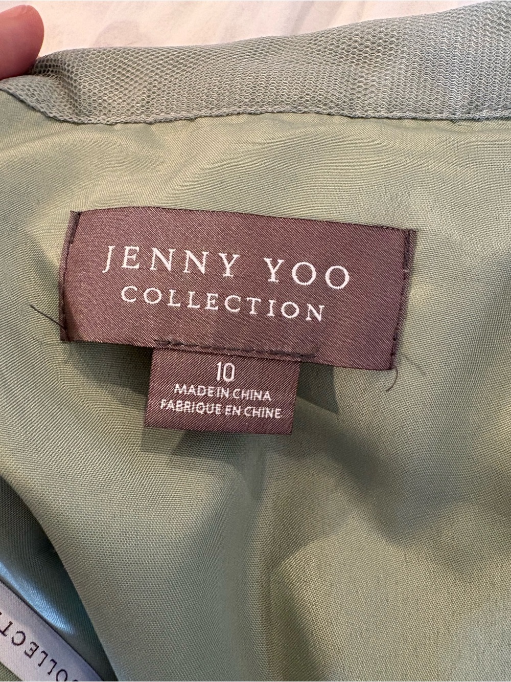 Jenny Yoo Sage Green Tulle Maxi Skirt Bridesmaid Wedding Size 10 - Picture 4 of 9